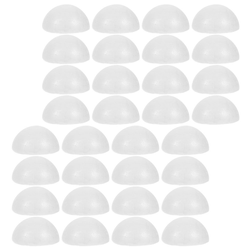 Wedding Decoration Supply - 50Pcs White Half Ball Foam Floral