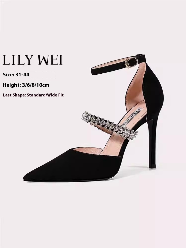 Wedding Fx - Low-heeled thin high-heeled wedding shoes summer