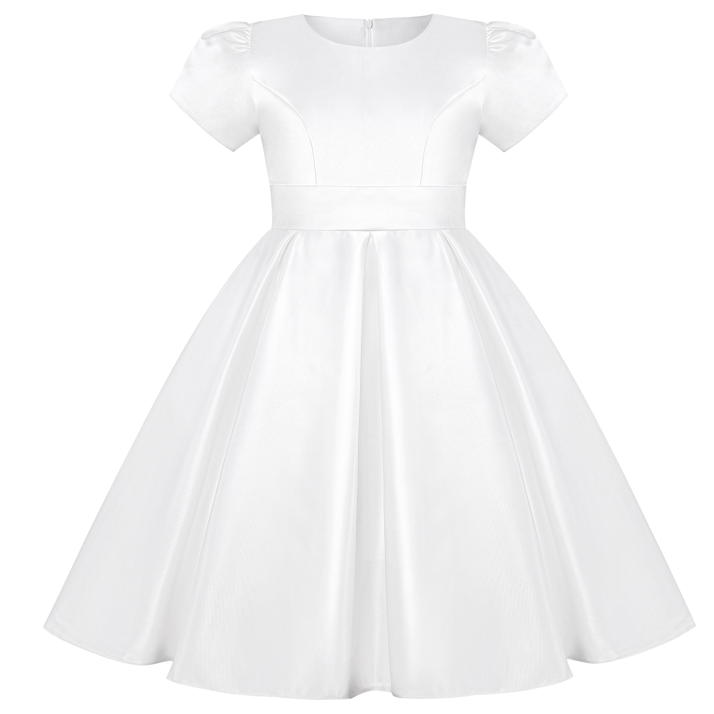 Wedding Lulu - White and flawless dress, flower girl